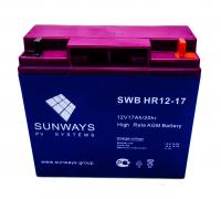 Аккумуляторная батарея SUNWAYS HR 12-17
