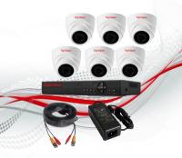 Комплект видеонаблюдения внутренний 6 камер 5МР